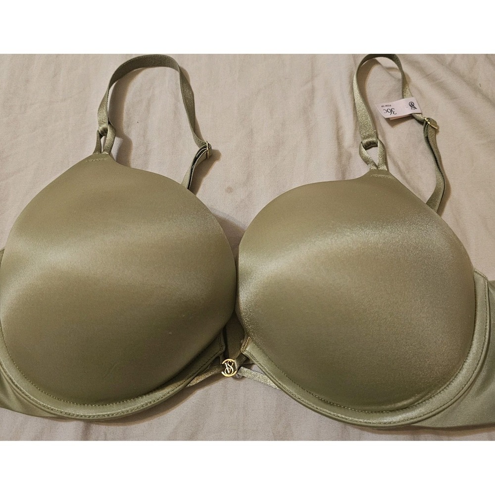 VICTORIA'S SECRET Bombshell Add-2-cups Satin Push Up Bra size 36 C